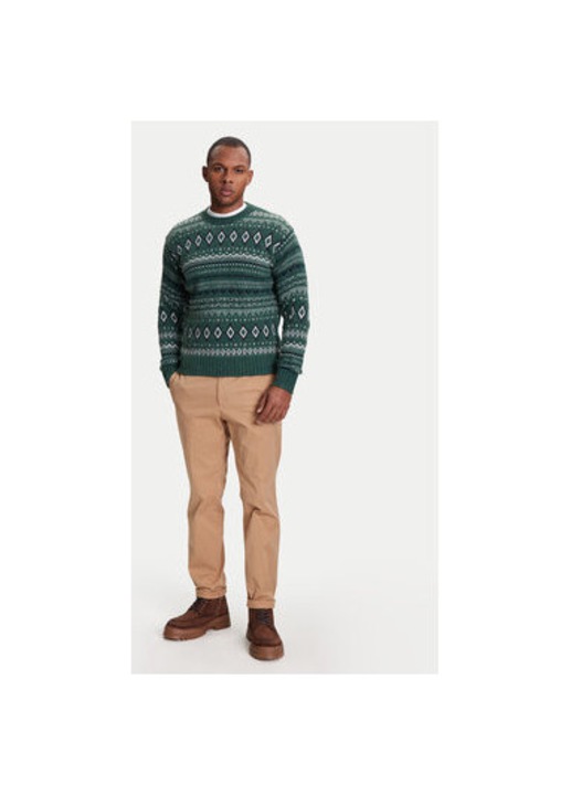 United Colors Of Benetton zold pulover, Zöld