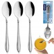 Set De 3 Linguri, Orion, Conic, 4.5 x 20.5, Lingurite Pentru Cina, Otel, Pentru Mancat Supa, Lingura Mare, Argintiu