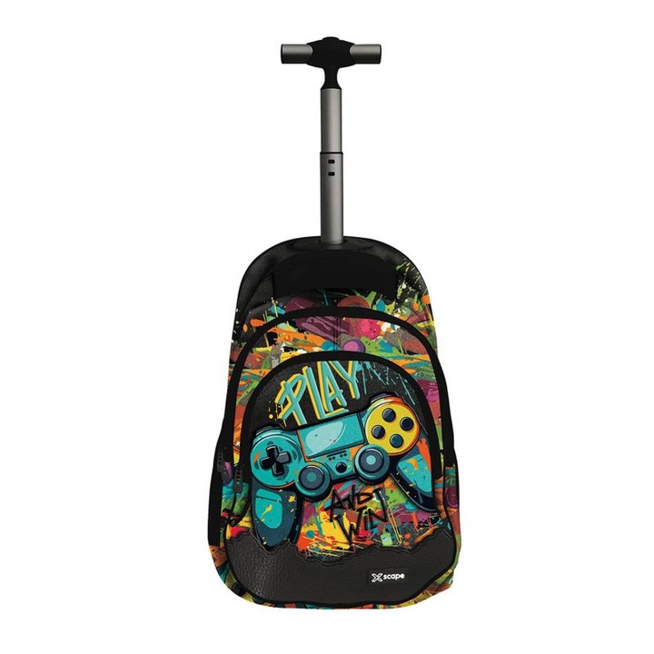 Rucsac scolar Xscape Gaming pe roti