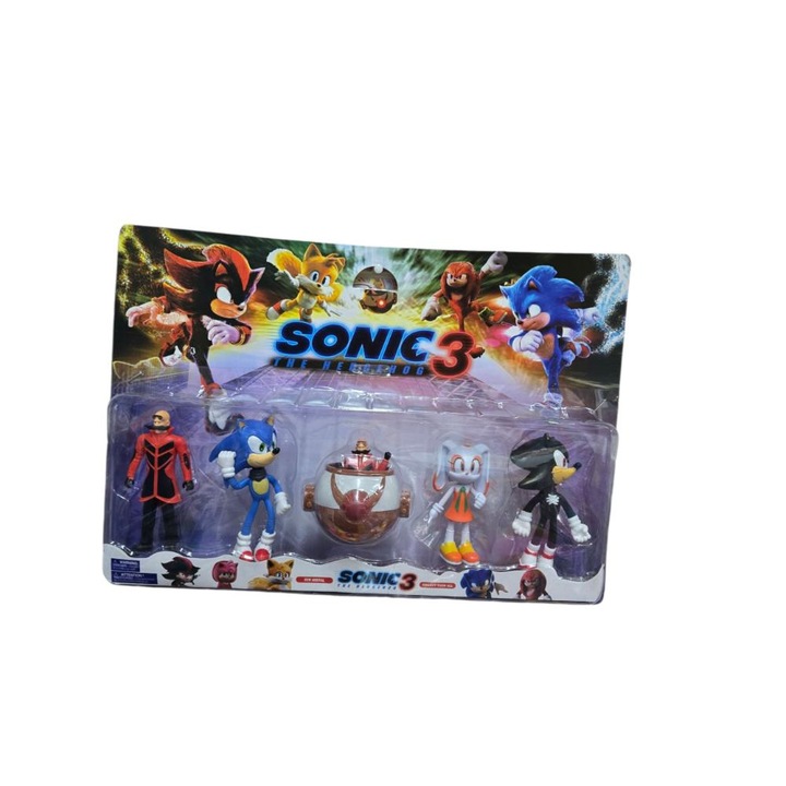 Set figurine Sonic 3, Toys, multicolor, dimensiuni variate