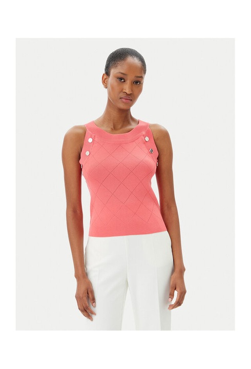 Pulover dama Artigli, ACMA001879, Viscoza/Nylon, Corai, Coral