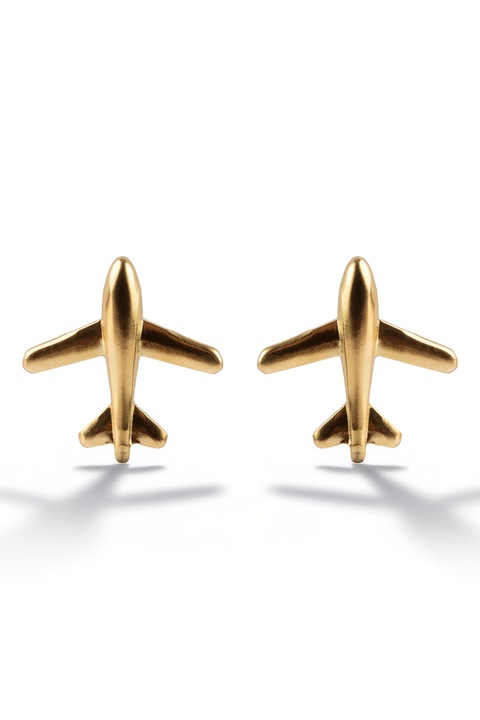 Marc Malone, Cercei placati cu aur de 18K, Auriu