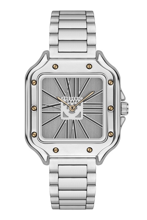 Frederic Graff, Szögletes analóg karóra, Ezüstszín