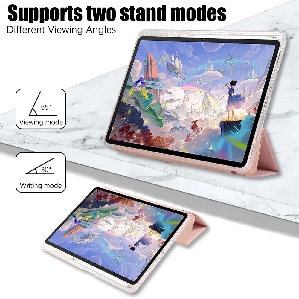 Husa de protectie tableta pentru Huawei MatePad Pro 13.2", cu protectie automata de somn, Roz
