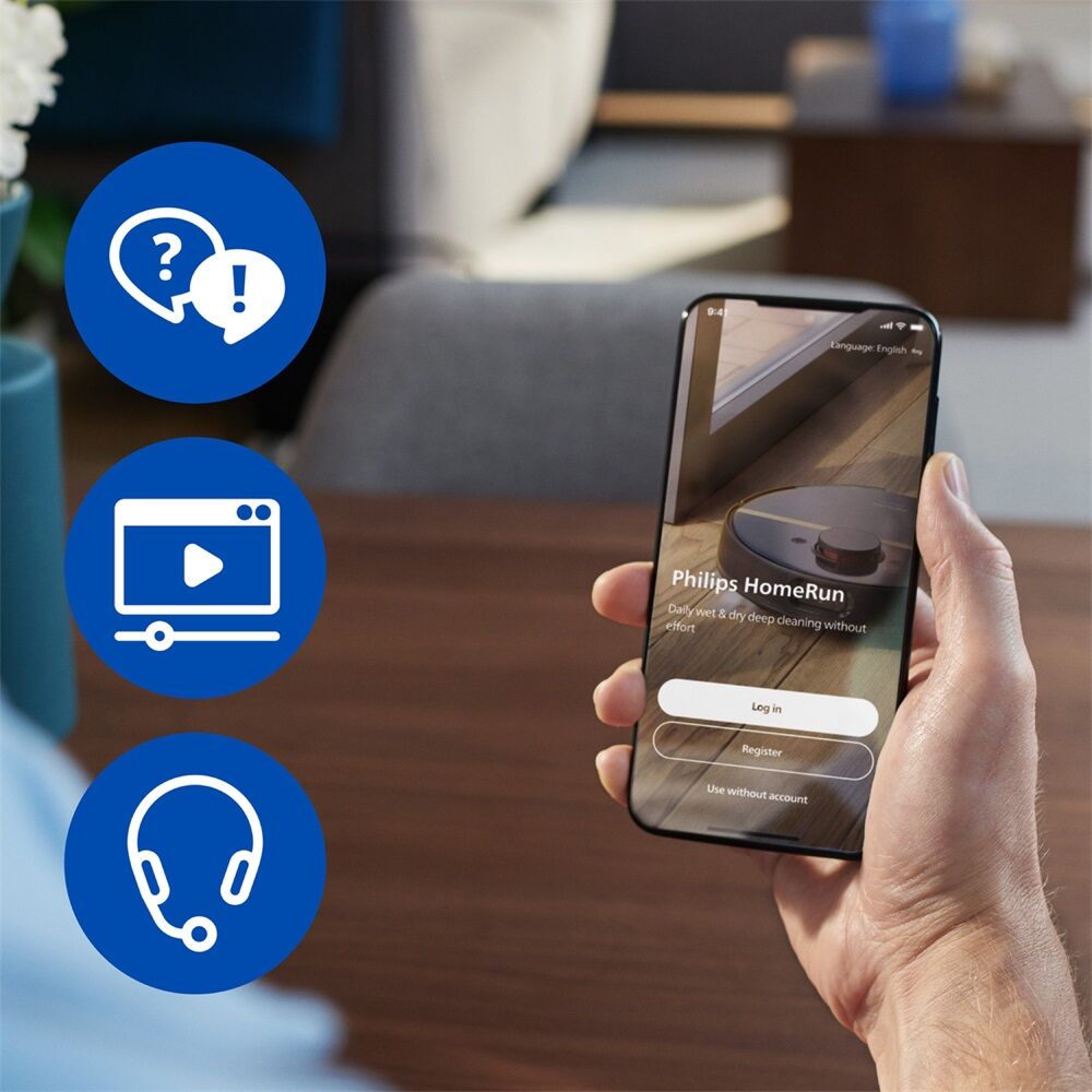 Aspirator robot Philips HomeRun 5000 Series, functie de aspirare si spalare, model XU5000/10