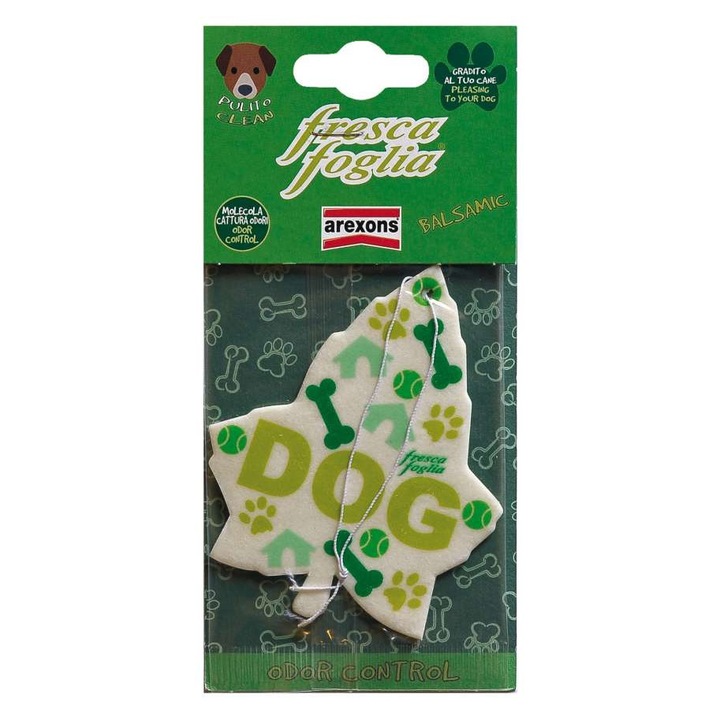 Autós légfrissítő, balzsamecetes friss levél