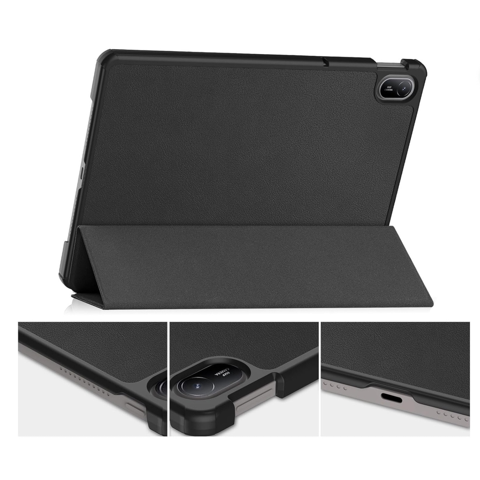Husa EtuiTab compatibila cu Huawei MatePad SE 11", protecție, suport, negru, 11 inchi