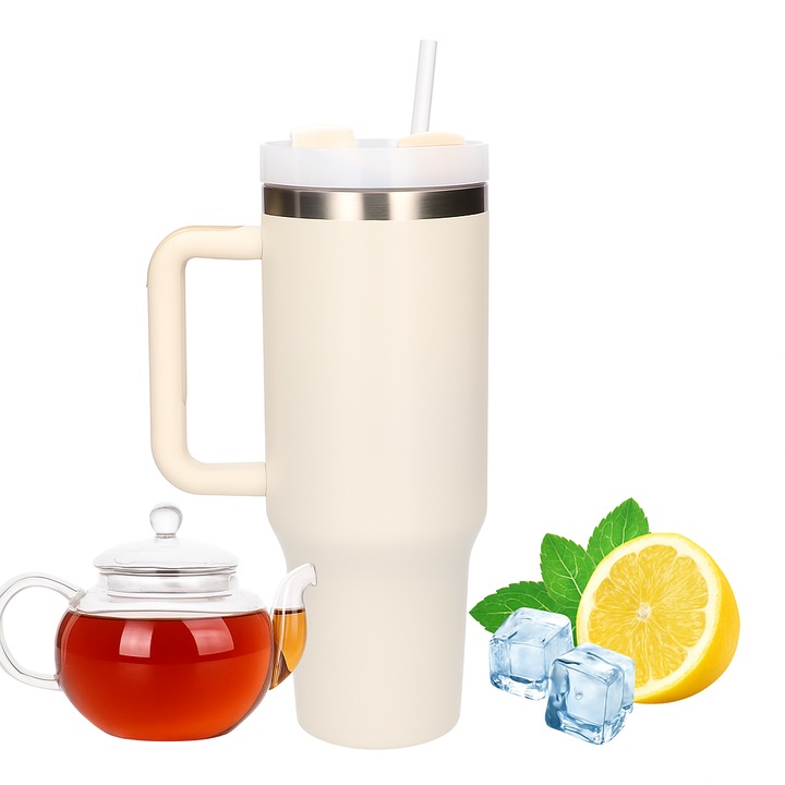 Cana termos Black Forest cu pai si maner 1200ml bej pentru bauturi calde si reci izolatie eficienta capacitate mare design practic usor de utilizat si durabil pentru acasa, birou sau exterior