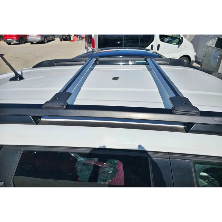 Set 2 bare portbagaj transversale din aluminiu compatibile Dacia Duster III 2024-