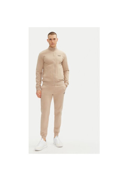 Trening barbati Ea7 Emporio Armani, 8NPV60 PJVRZ, Bumbac, Bej, Bej, 3XL