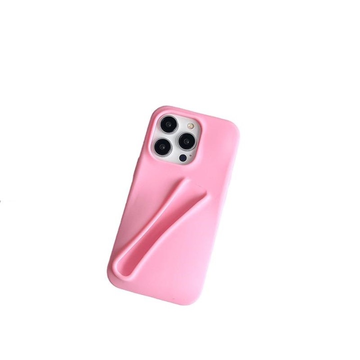 Carcasa telefon, silicon, roz, pentru iPhone 16 Pro Max