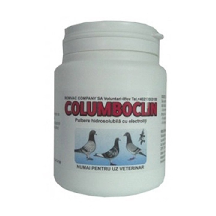 Columboclin pulbere hidrosolubila, pentru porumbei, 250 g