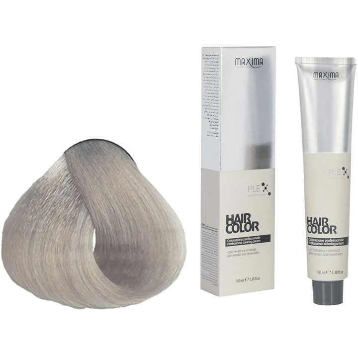 Set 2 x Vopsea Profesionala de Par Maxima, 912 Decolorant - Argintiu, 100 ml