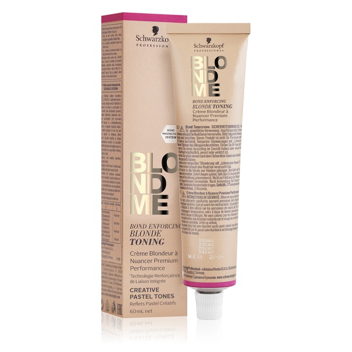 Vopsea de păr Belora, Toner BlondMe, Nuanta Ice, 60 ml, aplicare ușoară