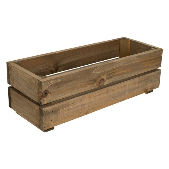 Decoratiune din lemn maro, 43 × 15 × 14 cm