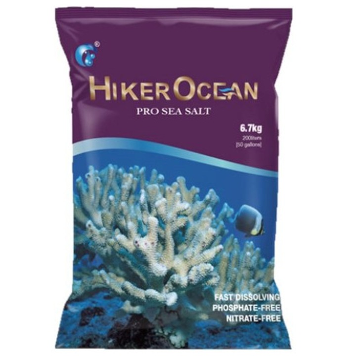 Sare de mare PRO Sea Salt Hiker Ocean, 6,7kg, pentru corali SPS, 200L