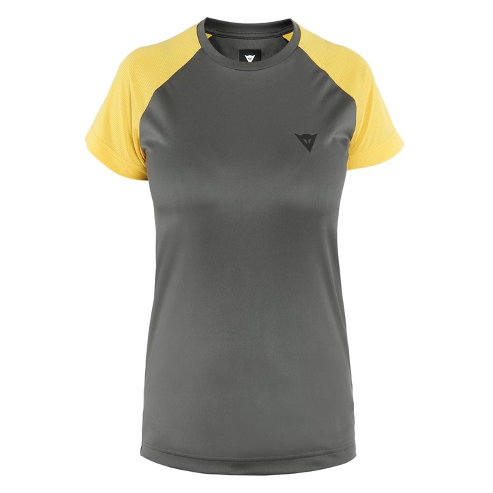 Tricou ciclism dama Dainese HG Ramla SS Gri/Galben, Gri