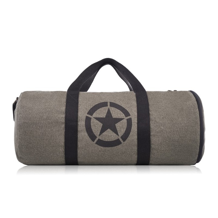 Sporttáska E-11-MC, Paolo Peruzzi, szürke, 55x25x22cm, 3 rekesz, állítható pánt