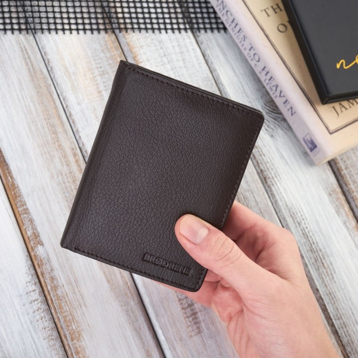 Мъжки портфейл, Brodrene, G, 11 отделения за карти, RFID Secure, 12x10x2см