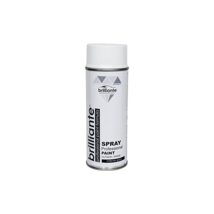 Vopsea spray, Brilliante, alb lucios, 400ml