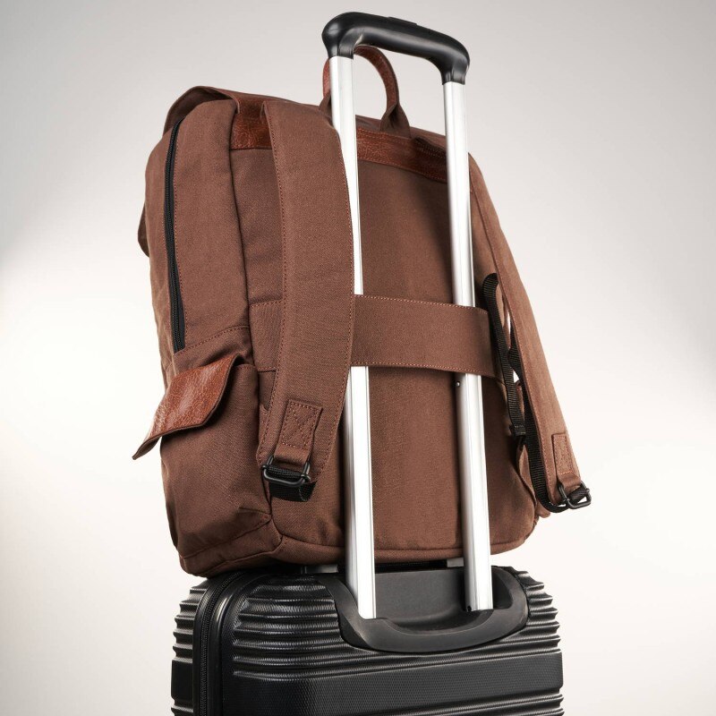 Rucsac laptop A4, E-22-BR, 4 buzunare, maro Paolo Peruzzi