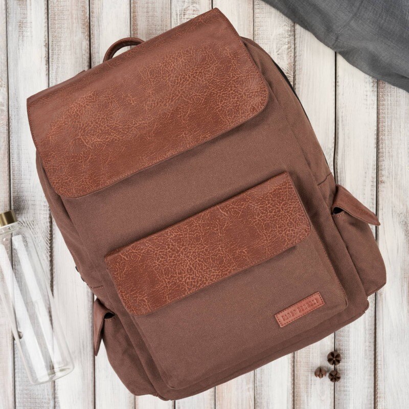 Rucsac laptop A4, E-22-BR, 4 buzunare, maro Paolo Peruzzi