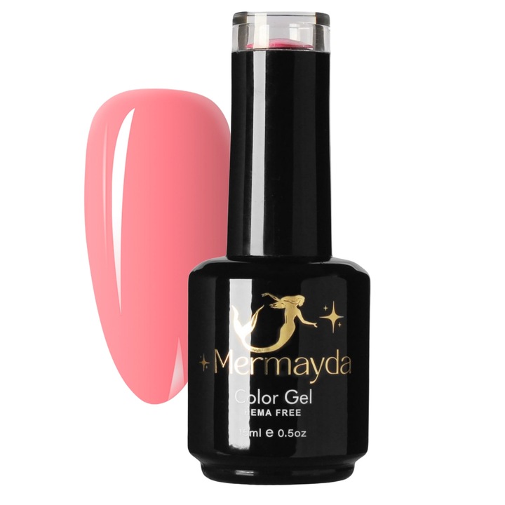 Oja Semipermanenta Mermayda Bubble Sugar Corai 15ml
