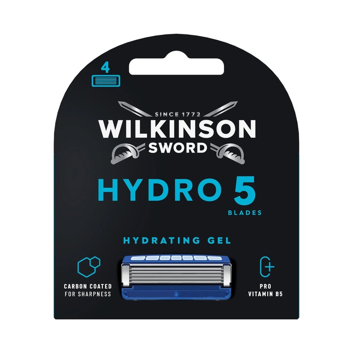 Rezerva aparat de ras, Wilkinson, Hydro 5, Regular, 4 bucati