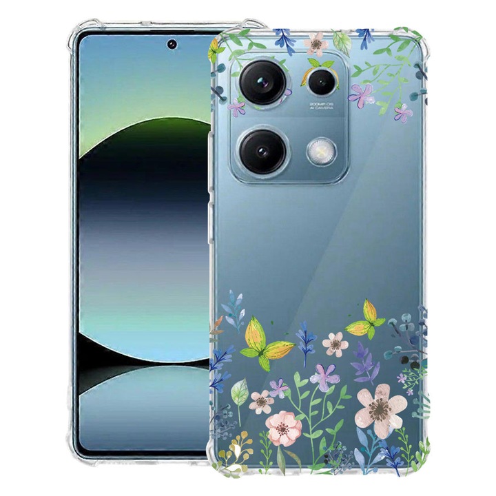 BestCase® Противошоков калъф, съвместим с OPPO A6 Pro, с дизайн пеперудени цветя, подсилени ъгли, 2099996 AS 95