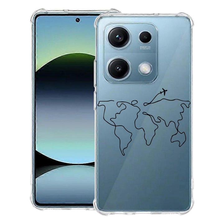BestCase® Husa Anti Shock pentru OPPO Reno13 cu Design Travel, 2052059 AS 733