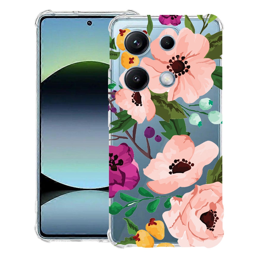 BestCase® Husa Anti Shock Compatibil cu OPPO A6 Pro, cu Design Pastel Flowers, Reinforced 4 Corners, 2099996 AS 629