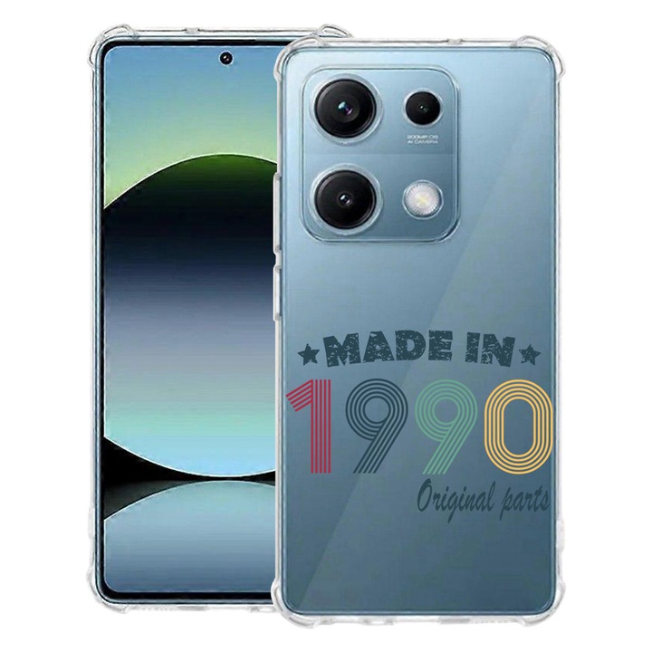 BestCase® Устойчив на удари калъф, съвместим с OPPO A6 Pro, с оригинален дизайн Parts 1990, подсилени 4 ъгъла, 2099996 AS 2007