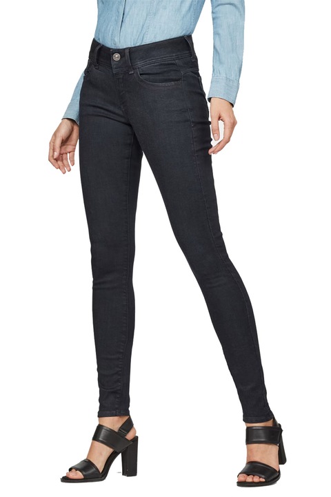 Blugi de dama G-Star RAW Lynn D Mid Super Skinny 9508257 16113-17, Legend Ultimate Stretch, Bumbac, W24-L32, Negru