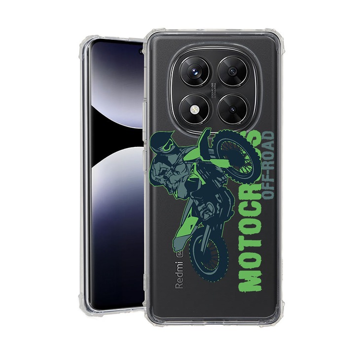 BestCase® Калъф за Xiaomi Redmi Note 15 Pro Plus 5G с мотокрос дизайн, противоударен, подсилени 4 ъгъла, 2078502 AS 819