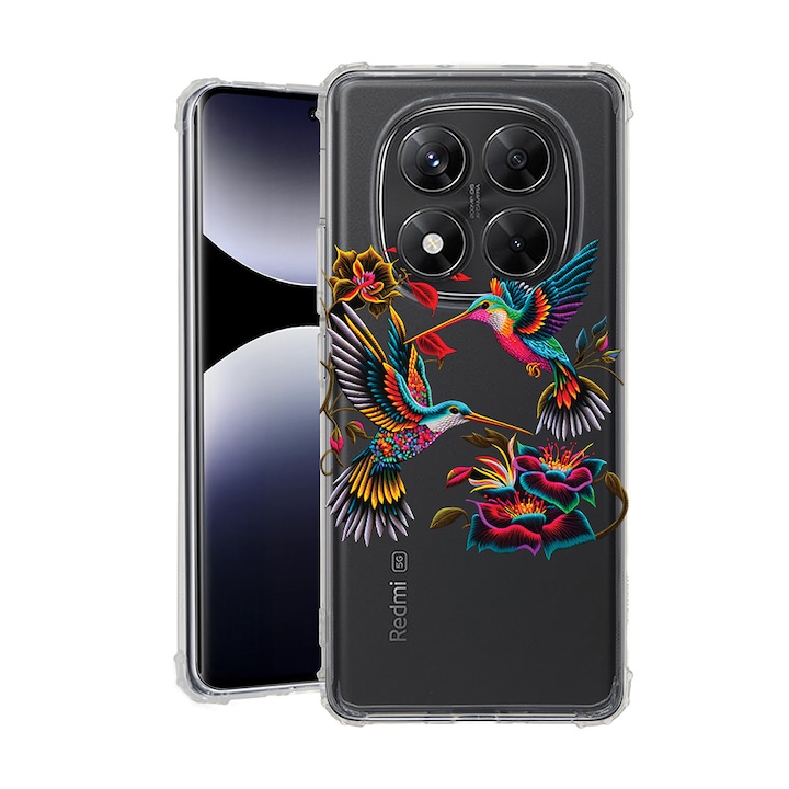 BestCase® Husa pentru Xiaomi Redmi Note 15 Pro Plus 5G cu Design Hommingbird, Anti Shock, Reinforced 4 Corners, 2078502 AS 1483
