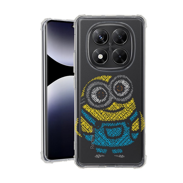 BestCase® Husa pentru Xiaomi Redmi Note 15 Pro Plus 5G cu Design Calligraphy Minion, Anti Shock, Reinforced 4 Corners, 2078502 AS 1538