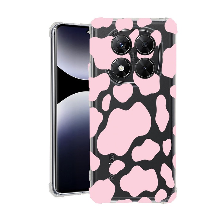 BestCase® Husa pentru Xiaomi Redmi Note 15 Pro Plus 5G cu Design Pink Cow, Anti Shock, Reinforced 4 Corners, 2078502 AS 786