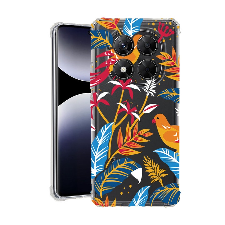 BestCase® Husa pentru Xiaomi Redmi Note 15 Pro Plus 5G cu Design Colored Birds, Anti Shock, Reinforced 4 Corners, 2078502 AS 769