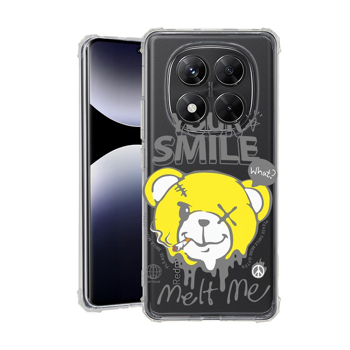 BestCase® Калъф за Xiaomi Redmi Note 15 Pro Plus 5G с дизайн "Мечето твоята усмивка ме разтопява", противоударен, подсилени 4 ъгъла, 2078502 AS 1560