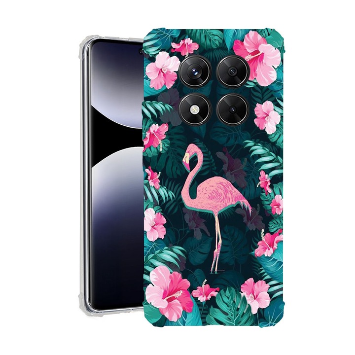 BestCase® Husa pentru Xiaomi Redmi Note 15 Pro Plus 5G cu Design Flamingo, Anti Shock, Reinforced 4 Corners, 2078502 AS 247