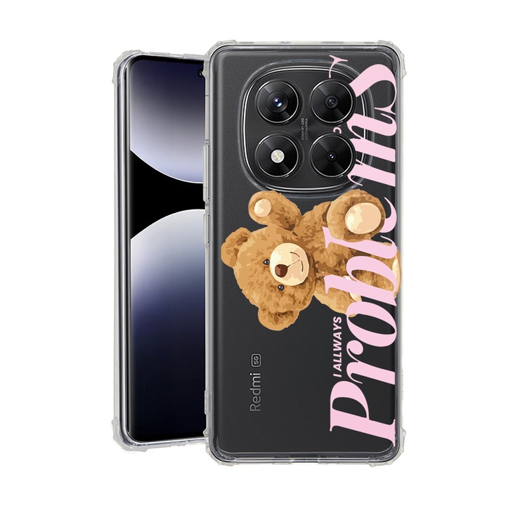 BestCase® Калъф за Xiaomi Redmi Note 15 Pro Plus 5G с дизайн Мече - Your Problems, Противошоков, Подсилени 4 ъгъла, 2078502 AS 1462