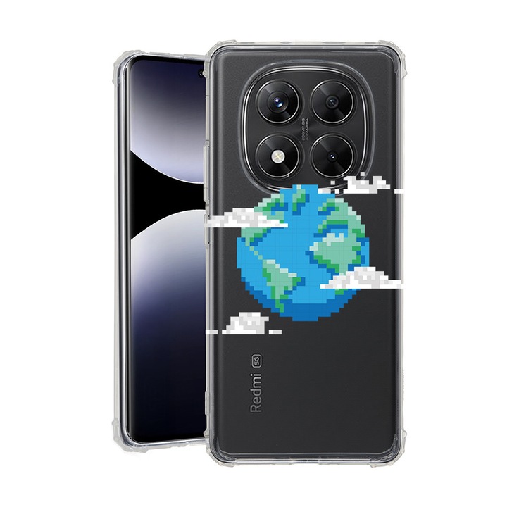 BestCase® Husa pentru Xiaomi Redmi Note 15 Pro Plus 5G cu Design Minecraft Earth, Anti Shock, Reinforced 4 Corners, 2078502 AS 1683