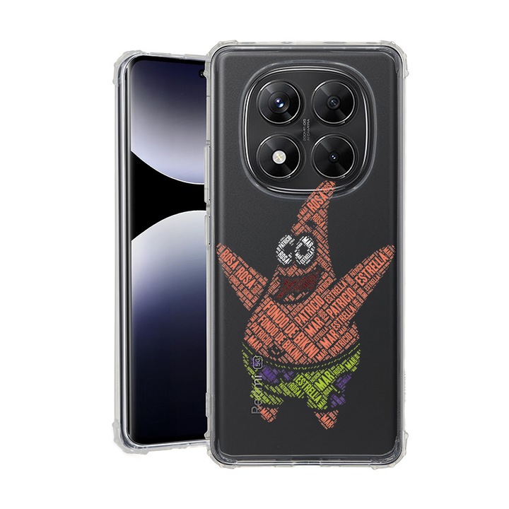 BestCase® Husa pentru Xiaomi Redmi Note 15 Pro Plus 5G cu Design Patrick Star, Anti Shock, Reinforced 4 Corners, 2078502 AS 1484