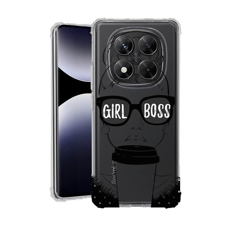 BestCase® Husa Anti Shock pentru Xiaomi Redmi Note 14 Pro 4G, Girl Boss, 1997764 AS 1808