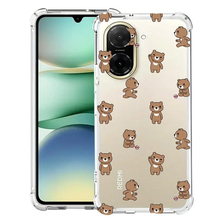 BestCase® Husa Anti Shock pentru Xiaomi Redmi A5, Teddy Bear Pattern, 2030996 AS 970