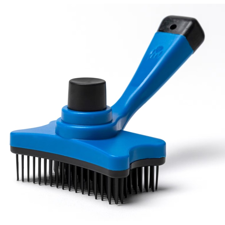 Четка за премахване на косми за кучета и котки, 13 x 8 x 6 см, синя