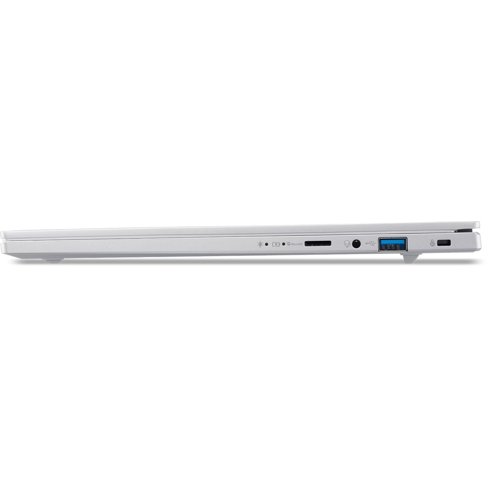 Laptop Acer Aspire 14 AI OLED A14-53M-54TU cu procesor Intel® Core™ Ultra 5 226V pana la 4.5GHz, 14", WUXGA, OLED, 16GB LPDDR5X RAM, 512 GB SSD, Intel® Arc™ Graphics 130V, No OS, Pure Silver