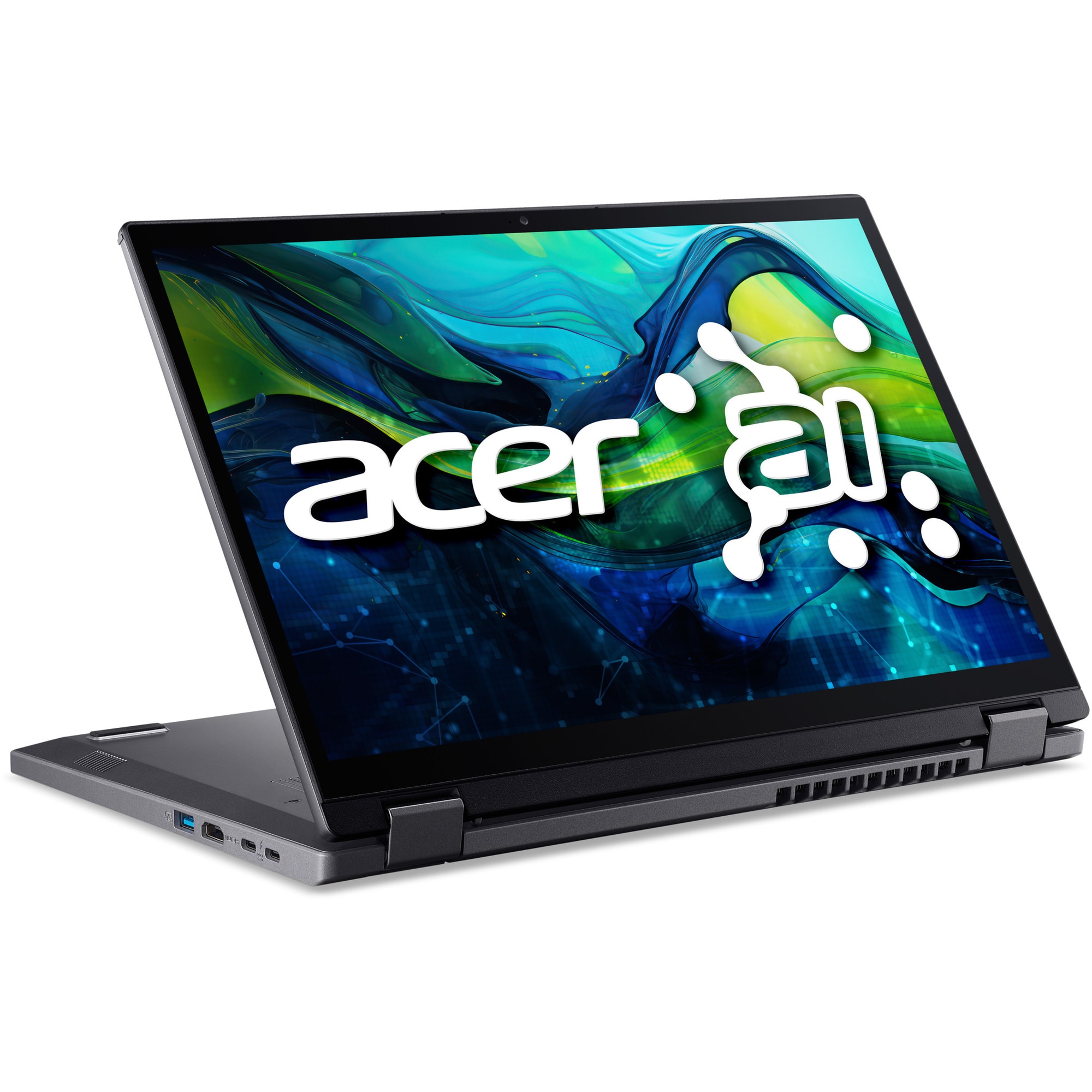 Laptop Acer Aspire Spin 14 ASP14-52MTN-55MD cu procesor Intel® Core™ Ultra 5 115U pana la 4.2GHz, 14", WUXGA, IPS, Touch, 16GB LPDDR5X RAM, 1TB SSD, Intel® Graphics, Windows 11 Home, Steel Gray