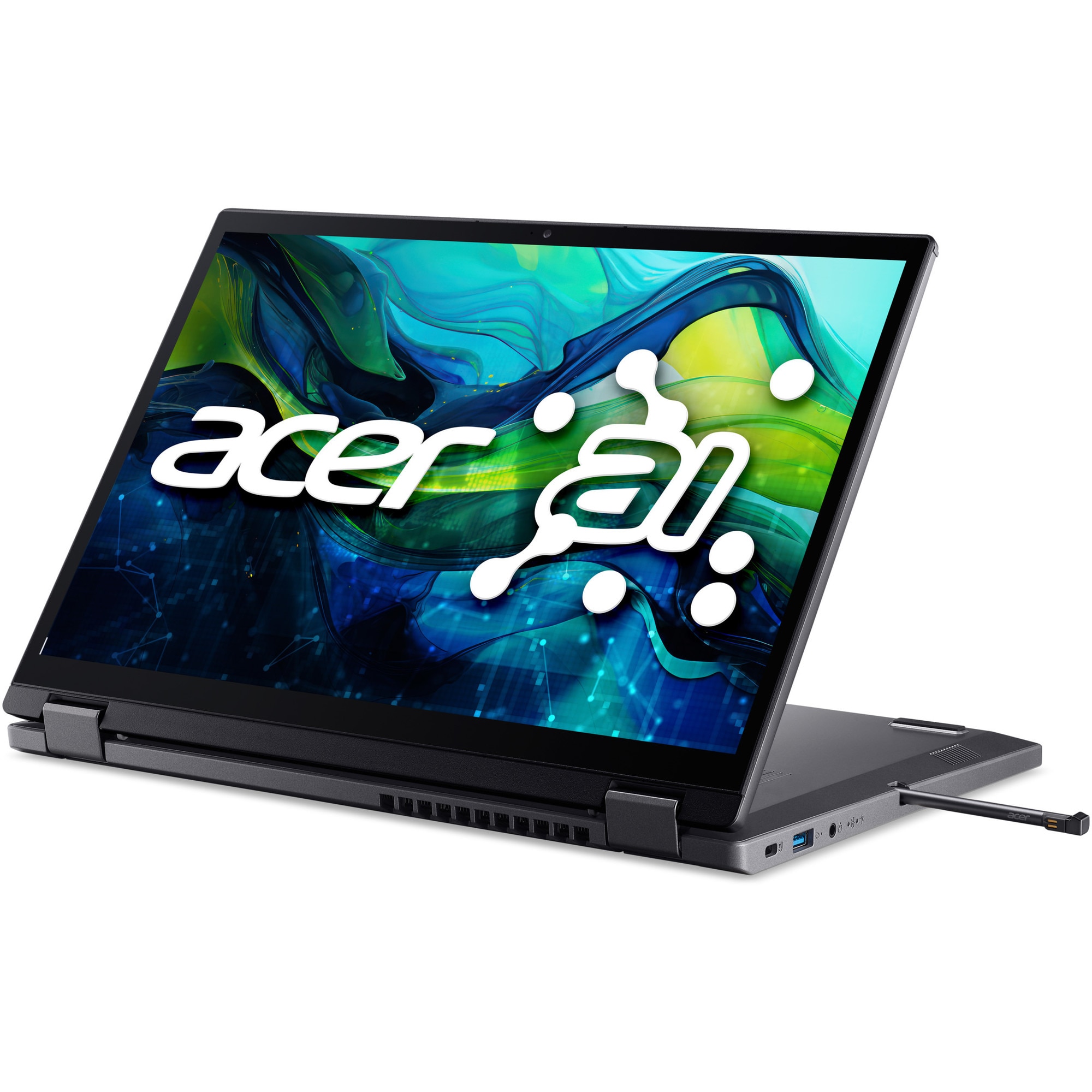 Laptop Acer Aspire Spin 14 ASP14-52MTN-55MD cu procesor Intel® Core™ Ultra 5 115U pana la 4.2GHz, 14", WUXGA, IPS, Touch, 16GB LPDDR5X RAM, 1TB SSD, Intel® Graphics, Windows 11 Home, Steel Gray