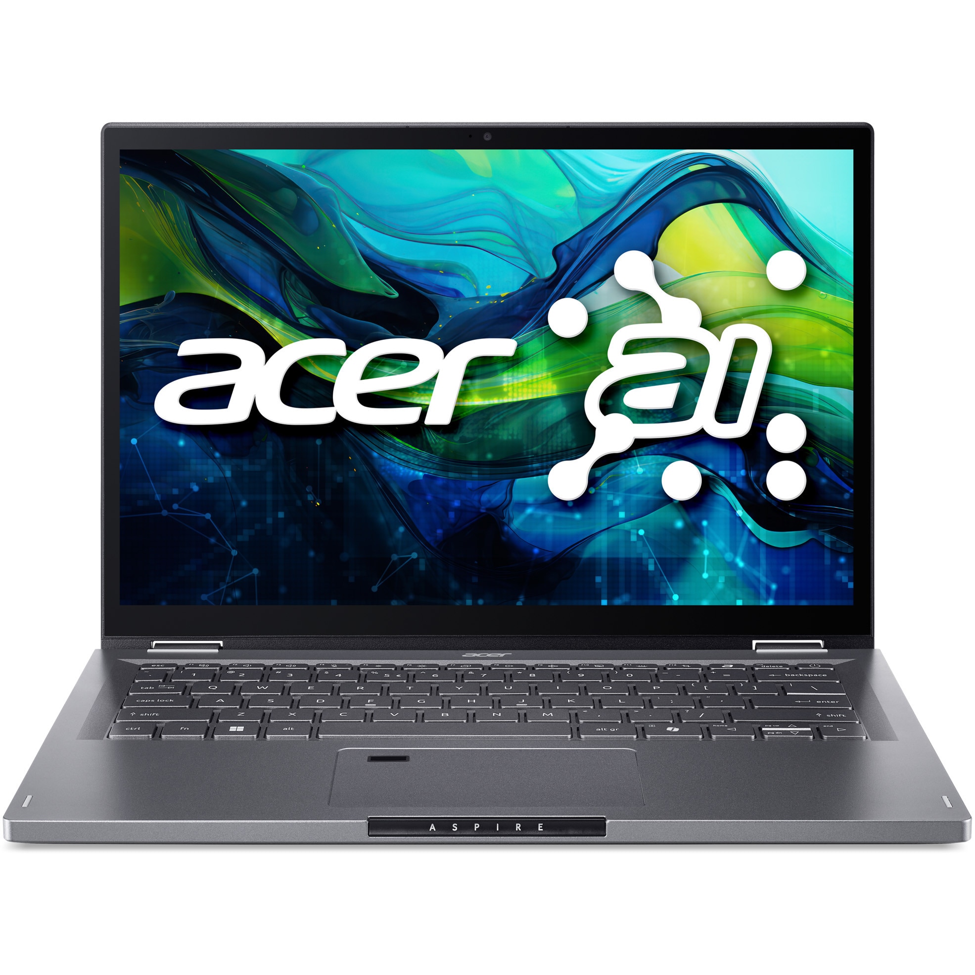 Laptop Acer Aspire Spin 14 ASP14-52MTN-55MD cu procesor Intel® Core™ Ultra 5 115U pana la 4.2GHz, 14", WUXGA, IPS, Touch, 16GB LPDDR5X RAM, 1TB SSD, Intel® Graphics, Windows 11 Home, Steel Gray